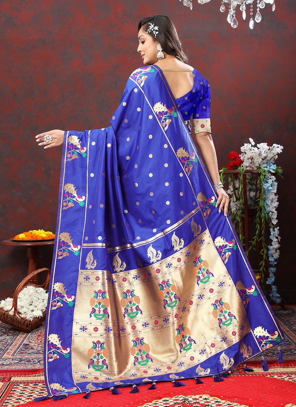 Trendy Meenakari Silk Saree - S4722