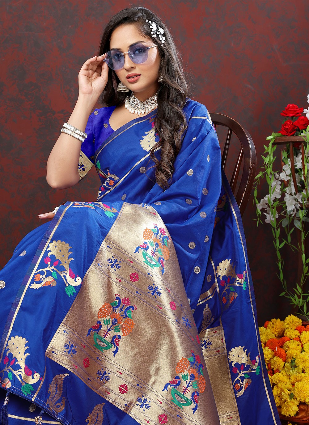 Trendy Meenakari Silk Saree - S4722