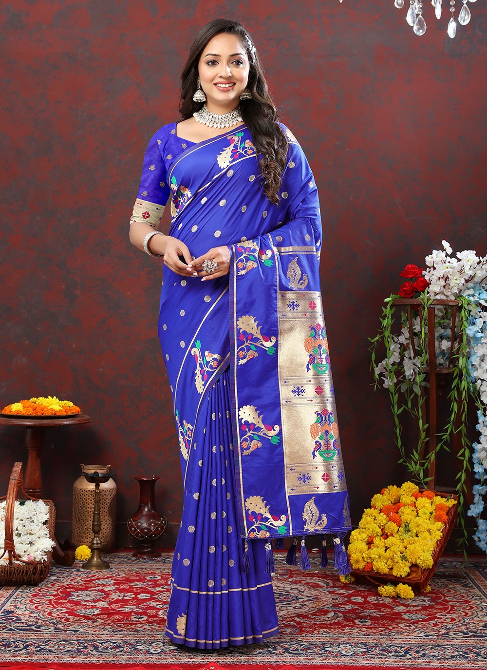Trendy Meenakari Silk Saree - S4722