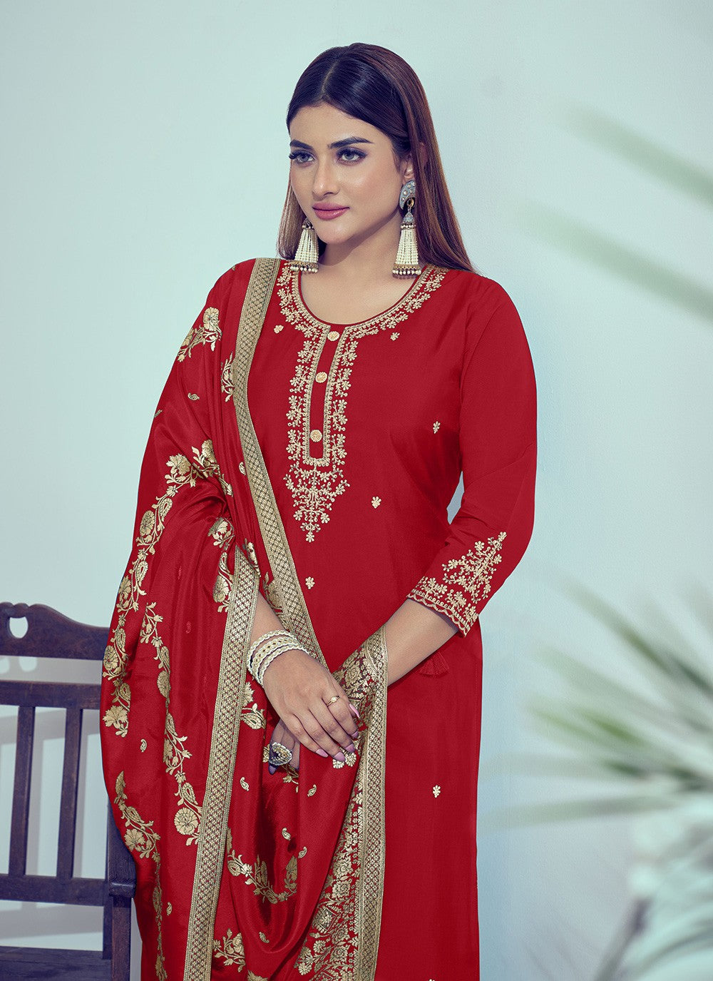 Cord Silk Salwar Suit - T4664