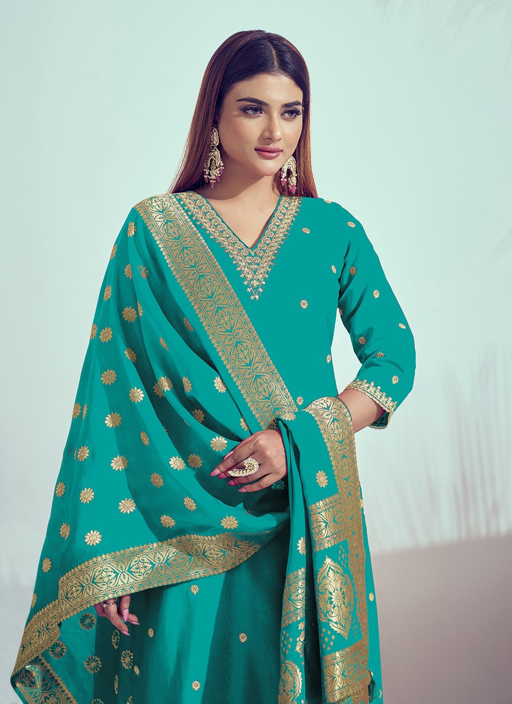 Cord Silk Salwar Suit - T4664