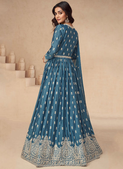 Embroidered Chinon, Silk Readymade Lehenga Choli - L2880
