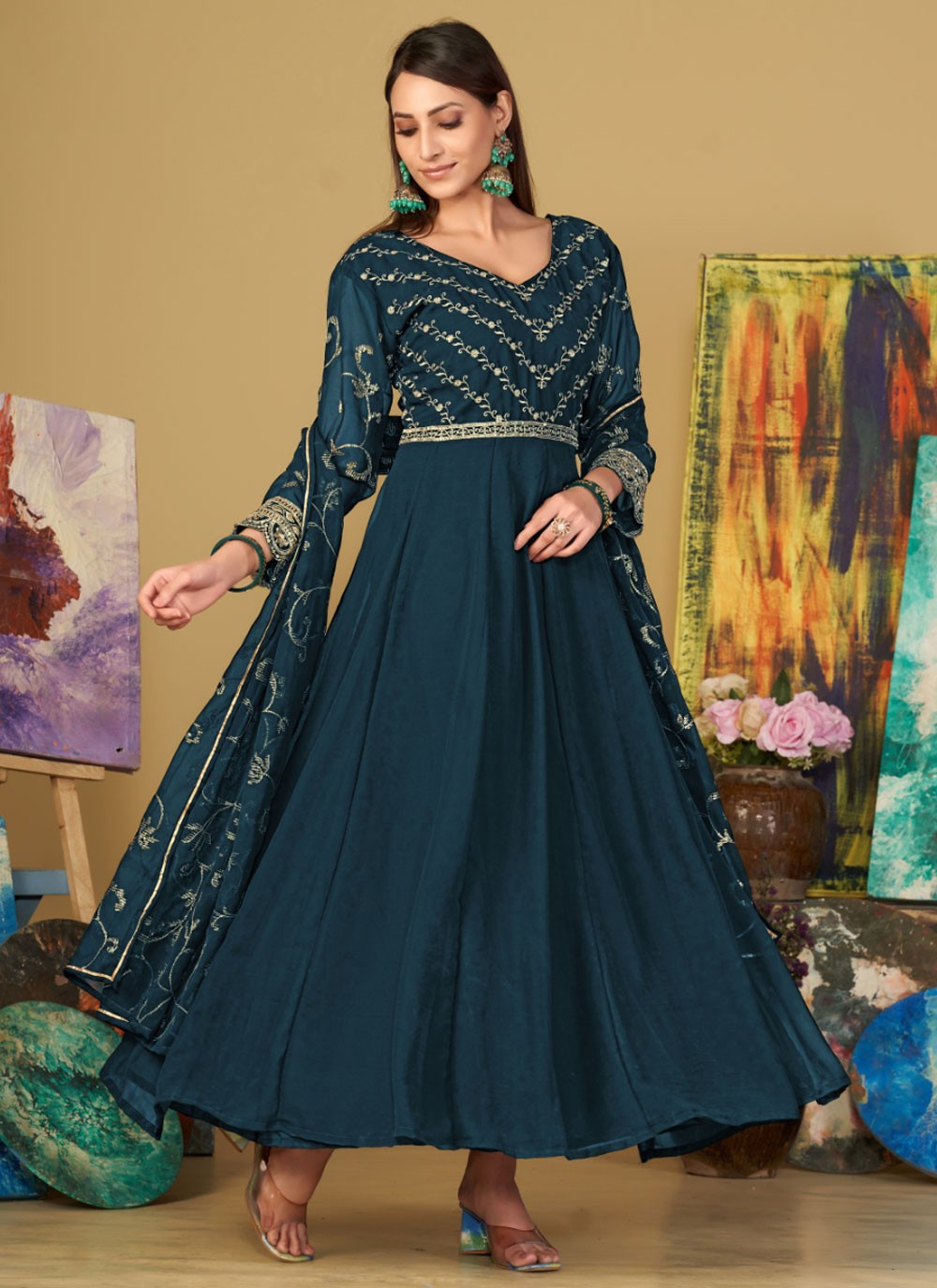 Georgette Salwar Suit - T2285