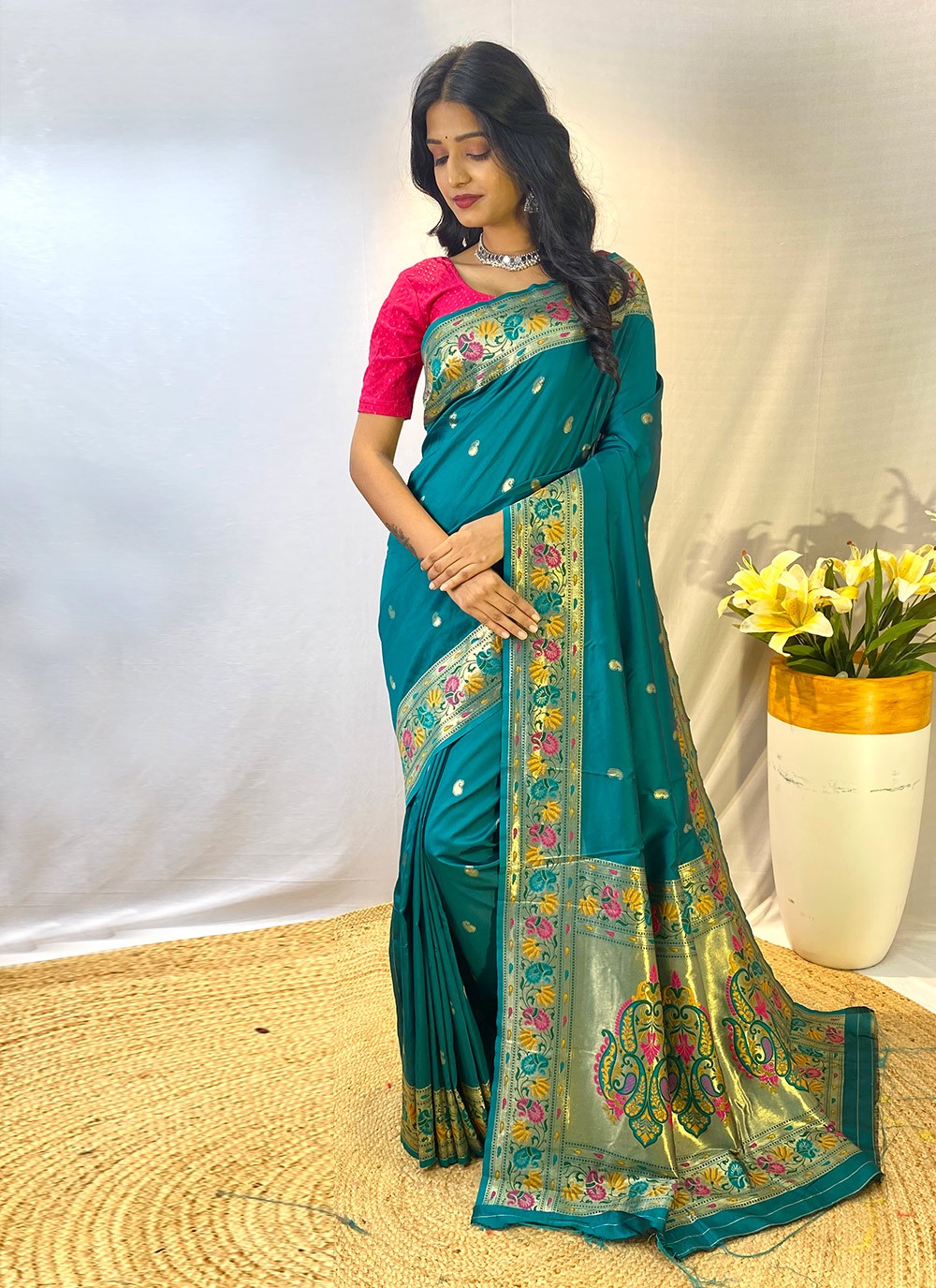 Traditional Weaving Zari Silk Saree - S8423