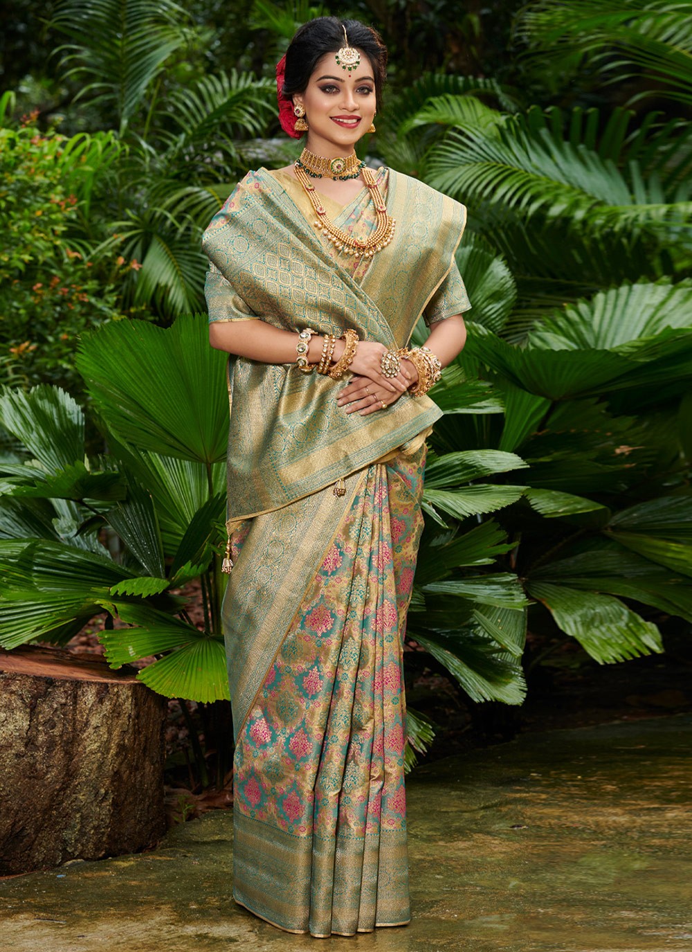 Traditional Weaving Zari Silk Saree - S3497