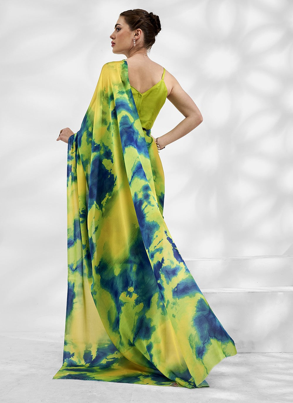 Trendy Swarovski Chiffon, Shimmer Saree - S5240