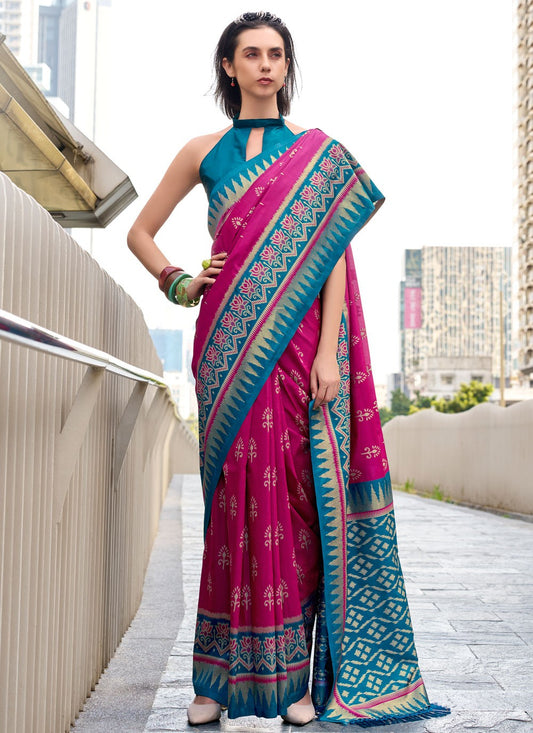 Weaving Zari Silk Multi Colour Casual Saree S15226