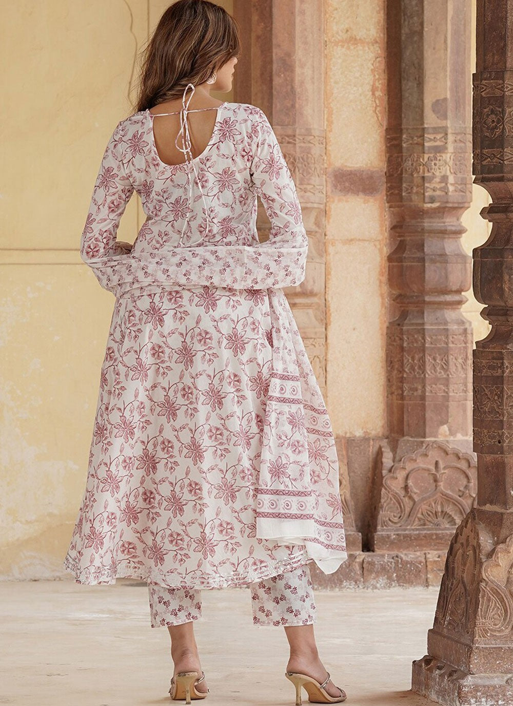 Salwar Suit Floral Printed Multi Colour Cotton T5204