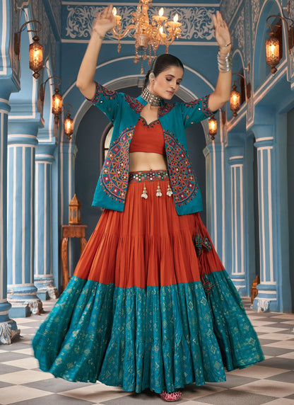 Plain Viscose Readymade Lehenga Choli - L2355