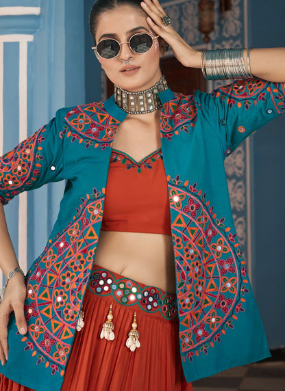 Plain Viscose Readymade Lehenga Choli - L2355