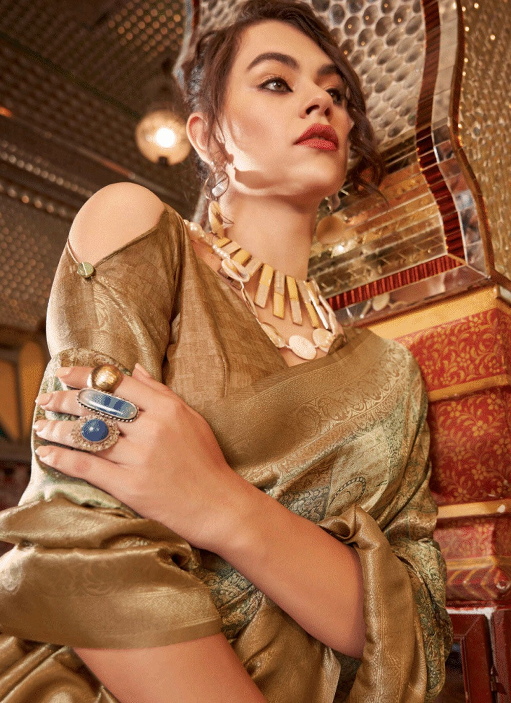 Classic Fancy Work Silk Saree - S6380