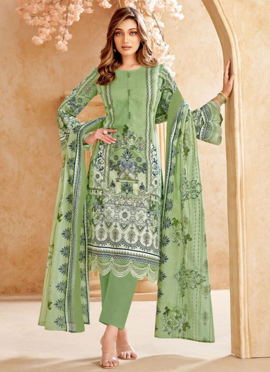 Salwar Suit Printed Multi Colour Cotton T5294