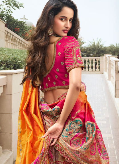 Embroidered Silk A - Line Lehenga - L2244