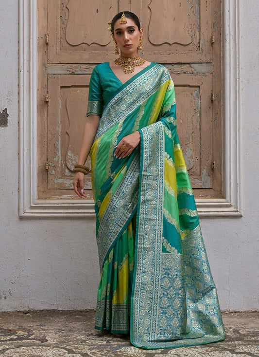 Woven Banarasi Silk Multi Colour Saree S14256
