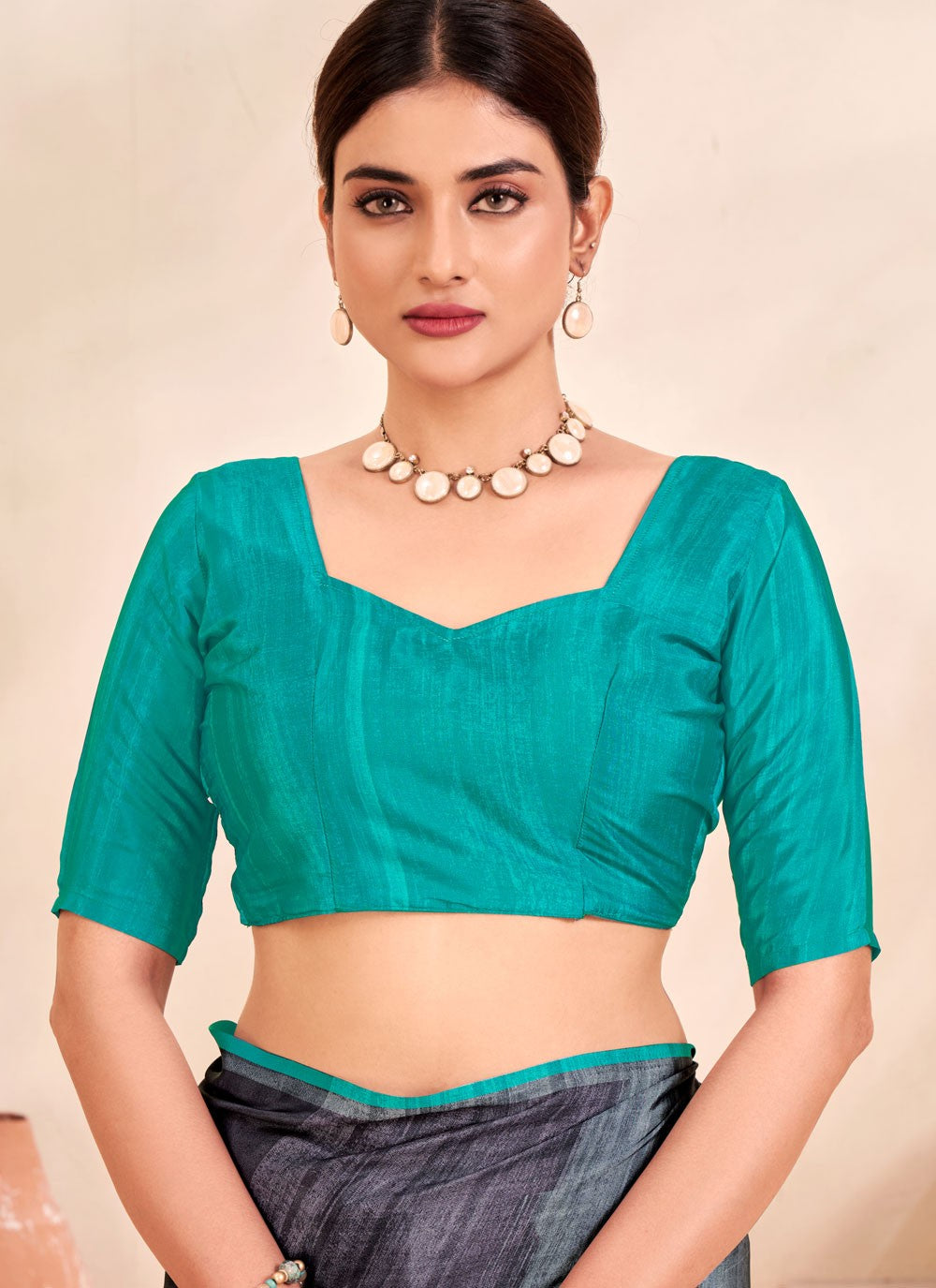 Classic Digital Print Crepe Silk Saree - S7514