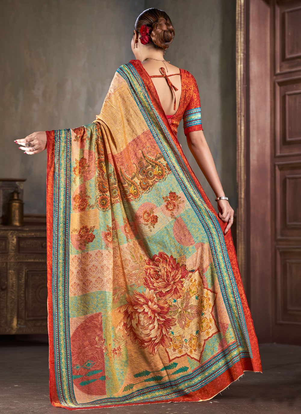 Classic Jacquard Work Silk Saree - S7402