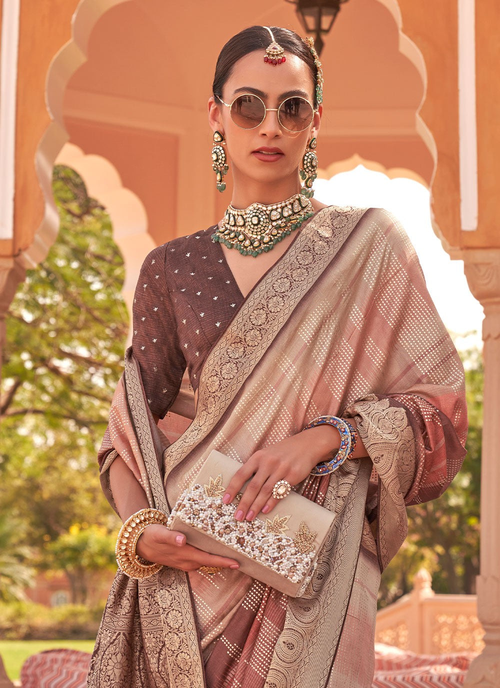 Traditional Digital Print Silk Saree - S2951
