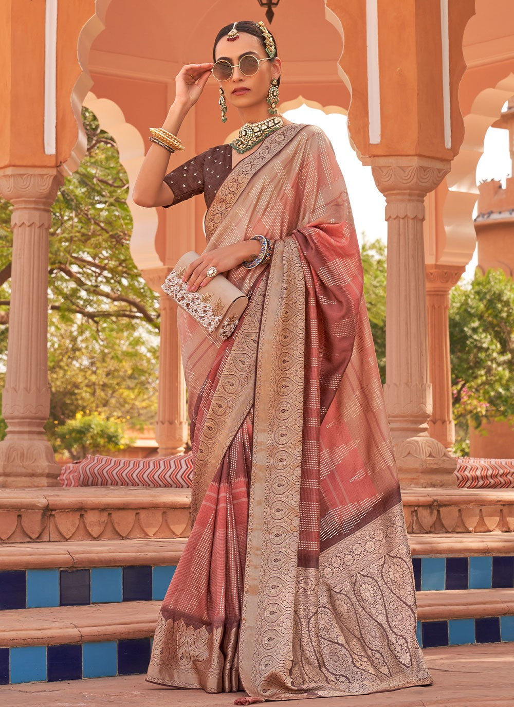 Traditional Digital Print Silk Saree - S2951