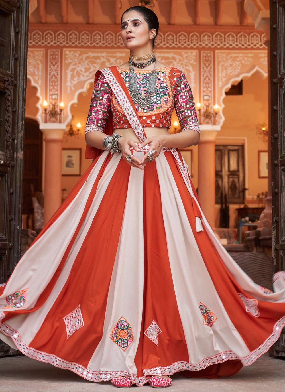 Plain Rayon, Viscose Readymade Lehenga Choli - L2205