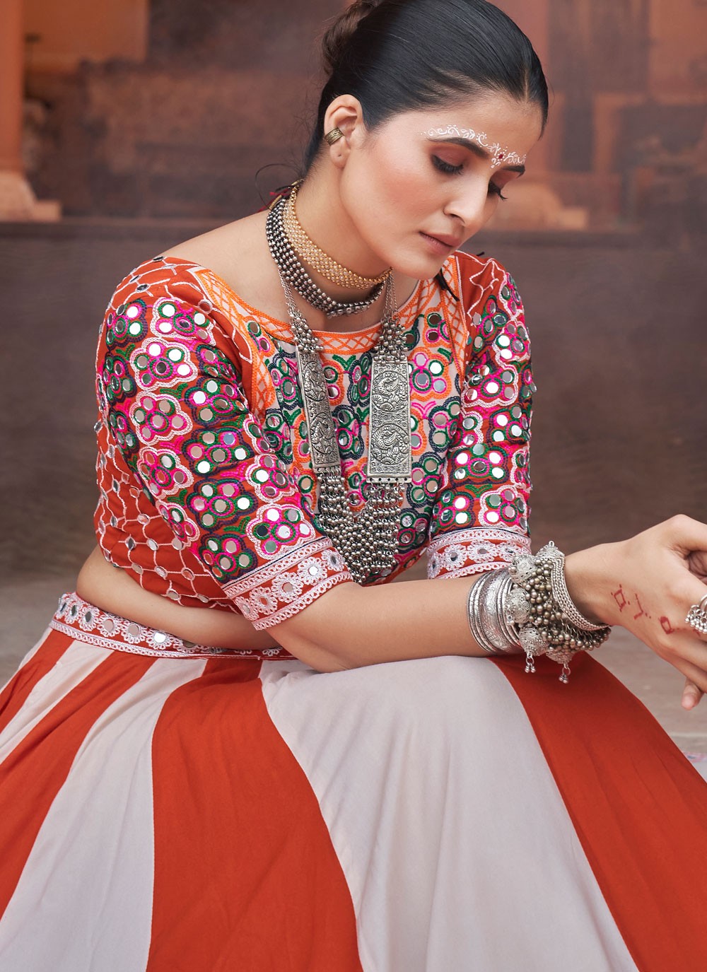 Plain Rayon, Viscose Readymade Lehenga Choli - L2205