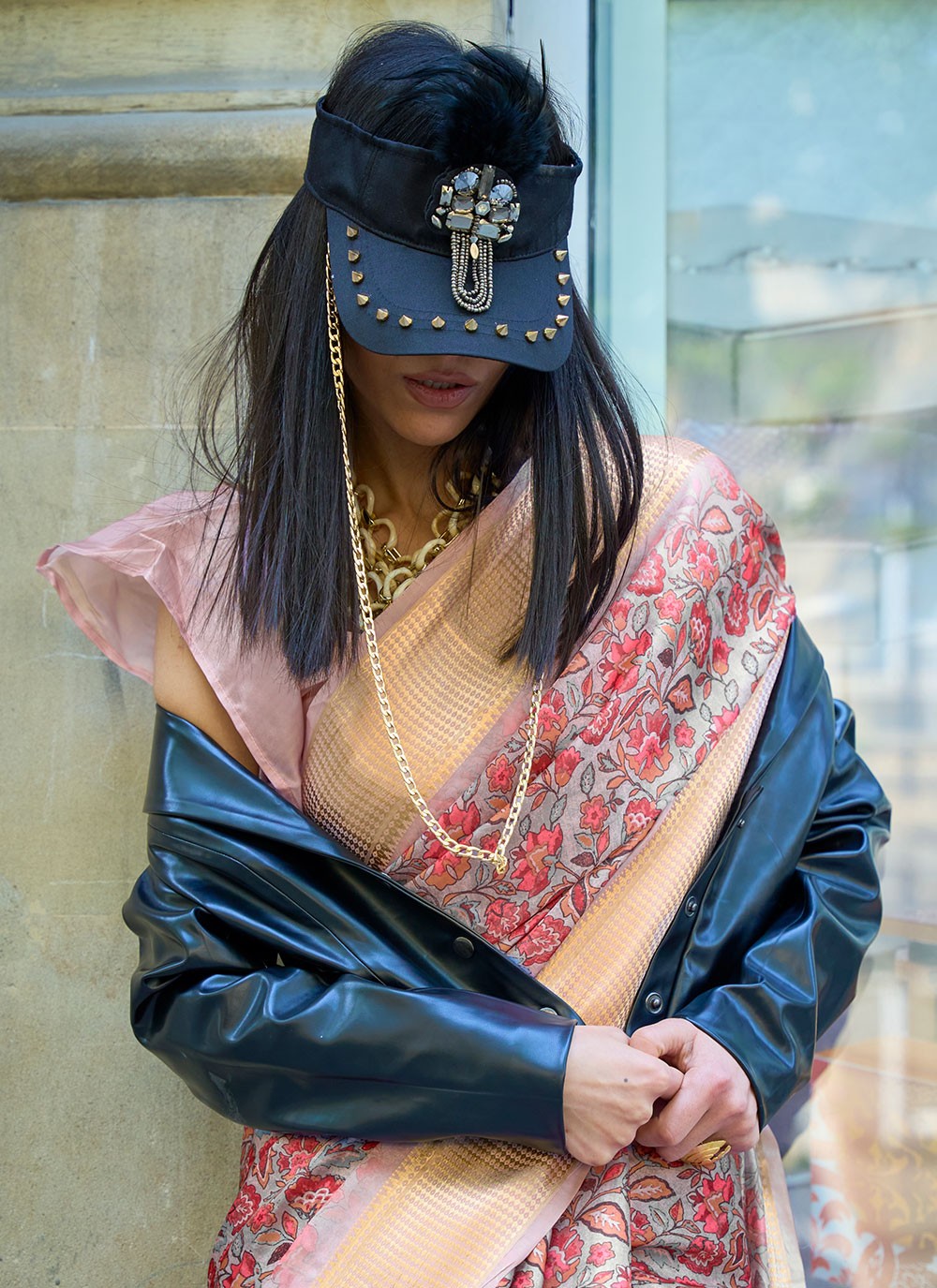 Classic Printed Organza Saree - S3081