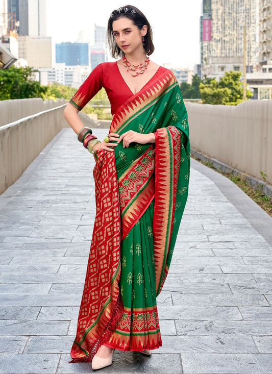 Weaving Zari Silk Multi Colour Casual Saree S15222