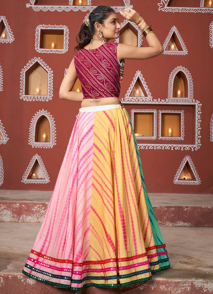 Lace Poly Silk Readymade Lehenga Choli - L2388