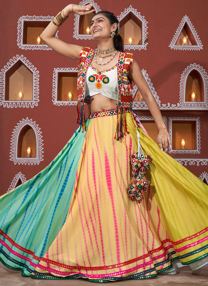Lace Poly Silk Readymade Lehenga Choli - L2388
