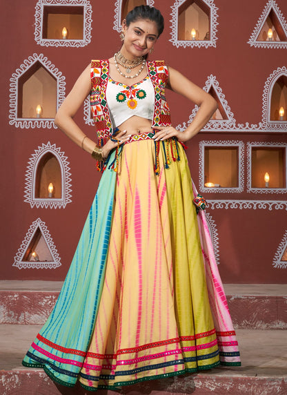 Lace Poly Silk Readymade Lehenga Choli - L2388