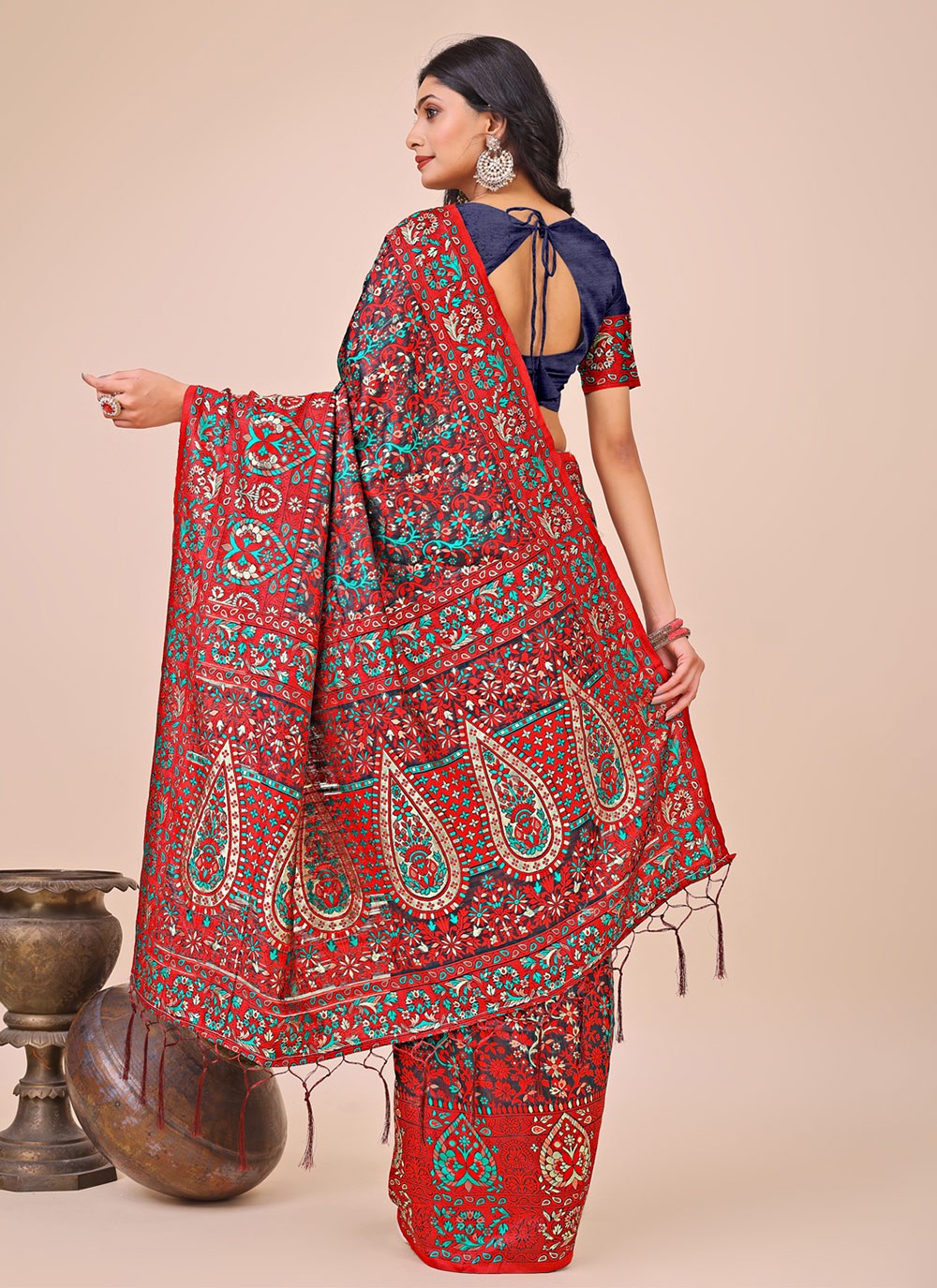Printed Cotton Multi Colour Classic Saree S15161