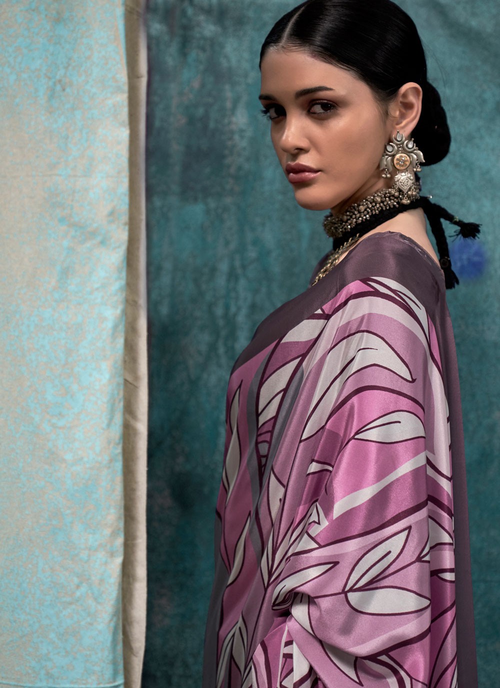 Classic Printed Crepe Silk Saree - S6461