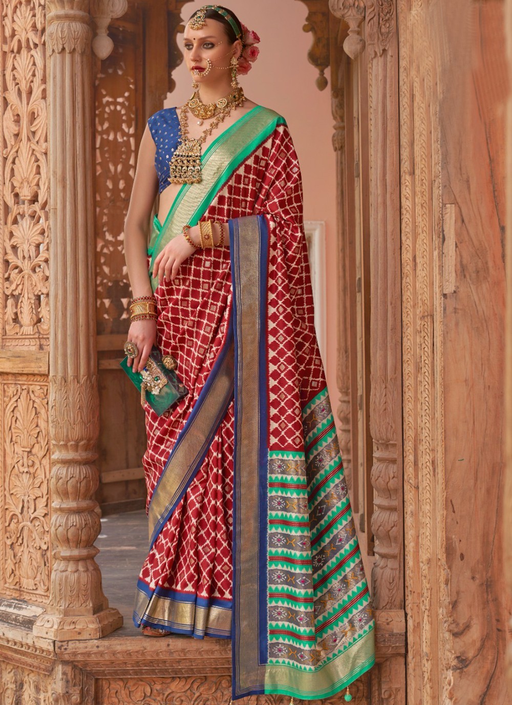 Contemporary Printed Silk Saree - S3056