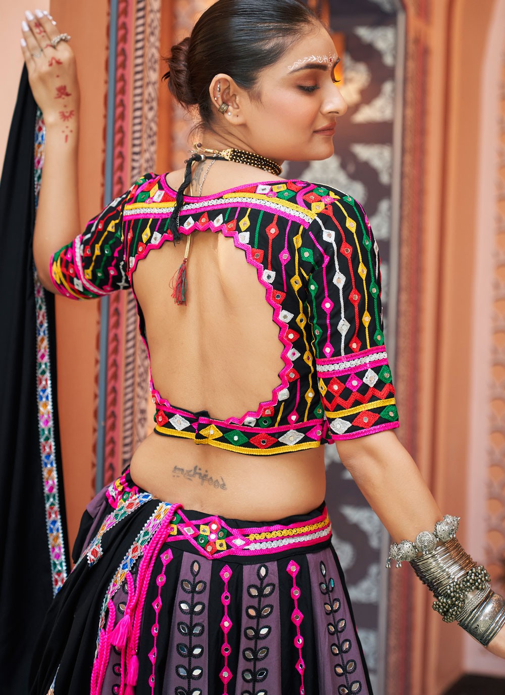 Plain Rayon, Viscose Readymade Lehenga Choli - L2205