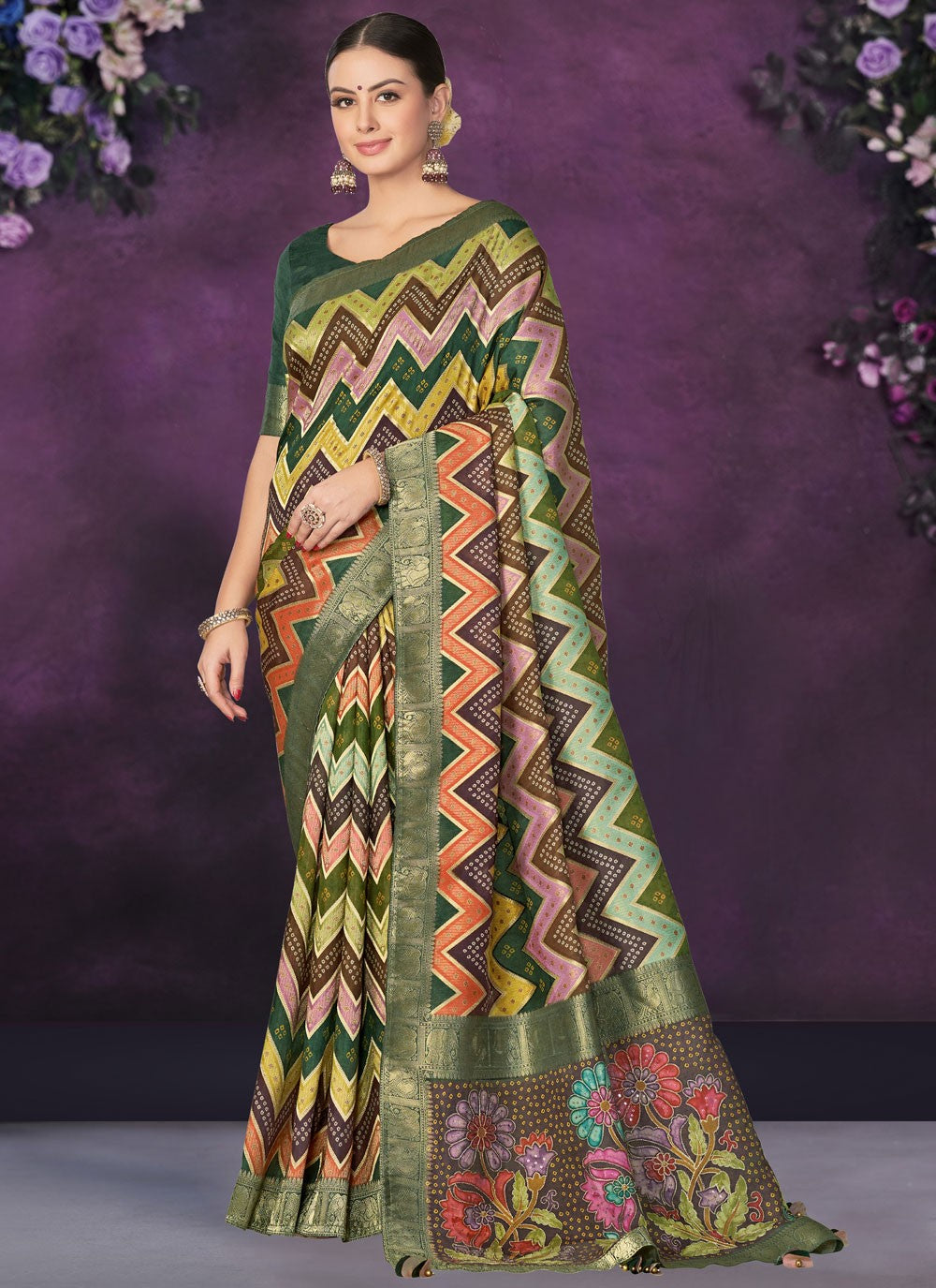 Classic Embroidered Tussar Silk Saree - S9296