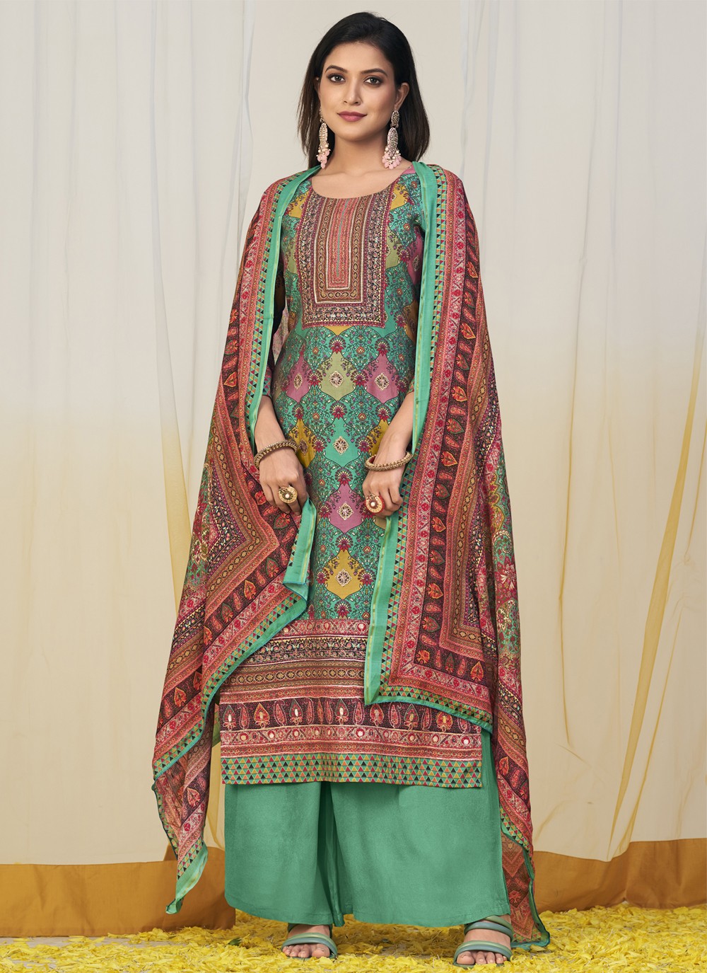 Muslin Salwar Suit - T1324