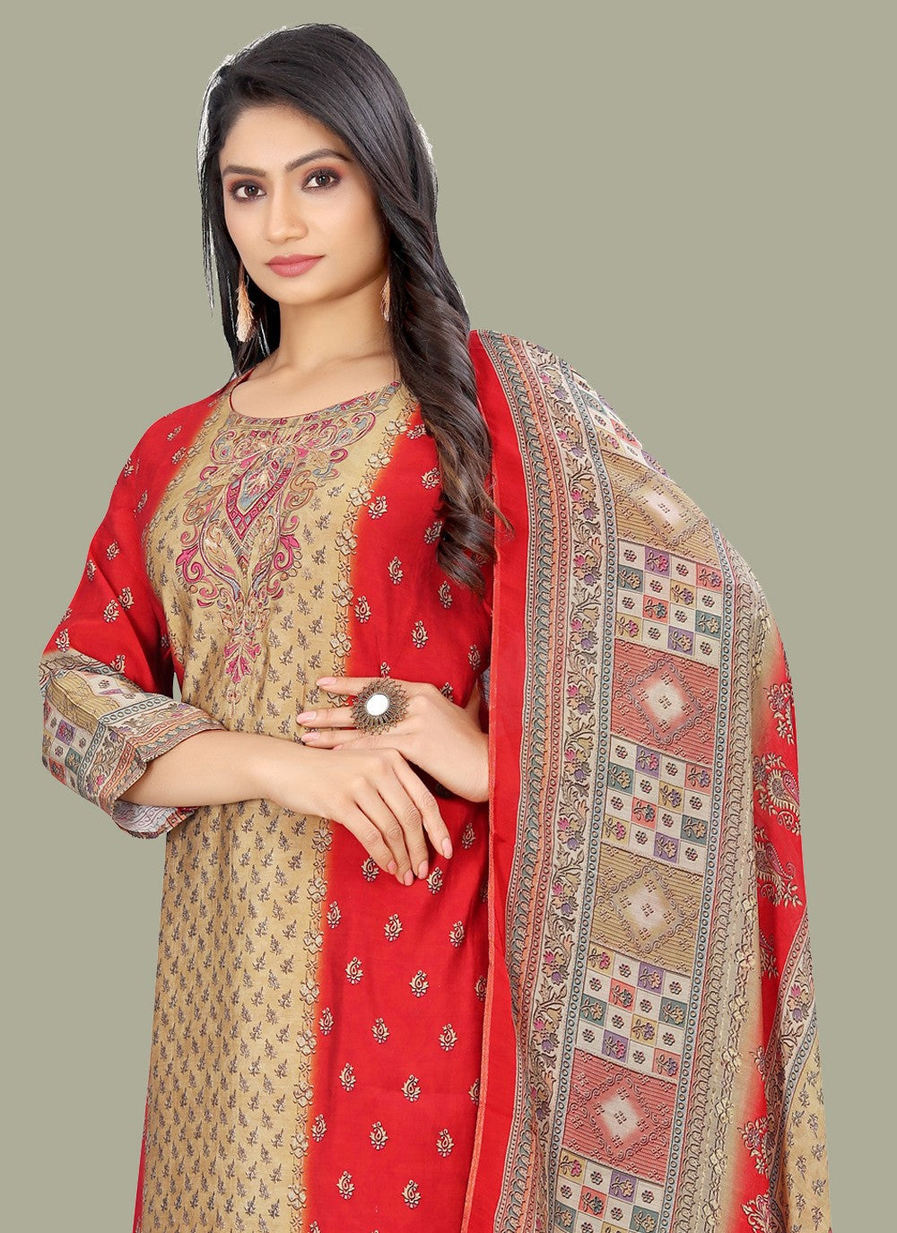 Muslin Salwar Suit - T1297