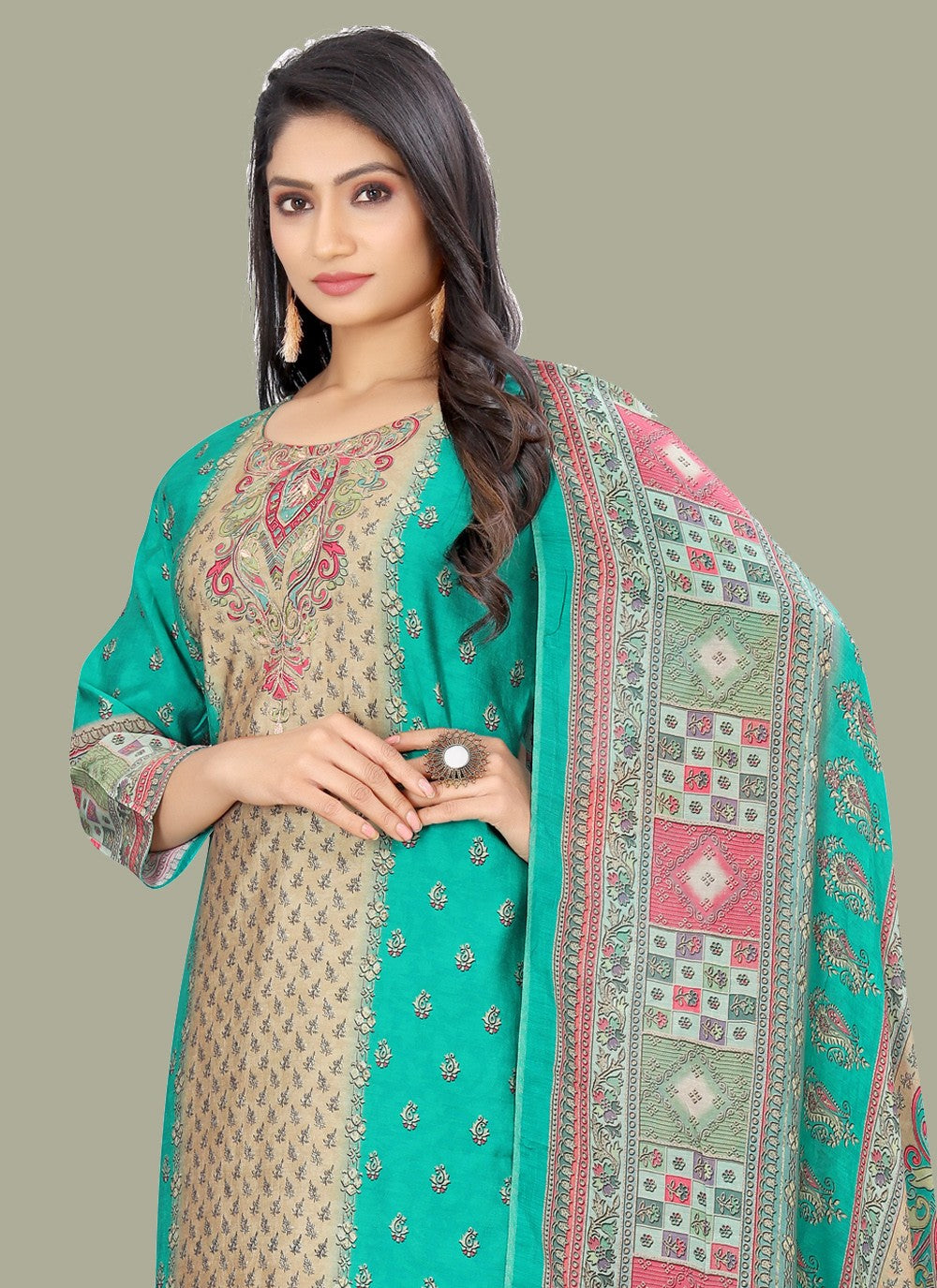 Muslin Salwar Suit - T1297
