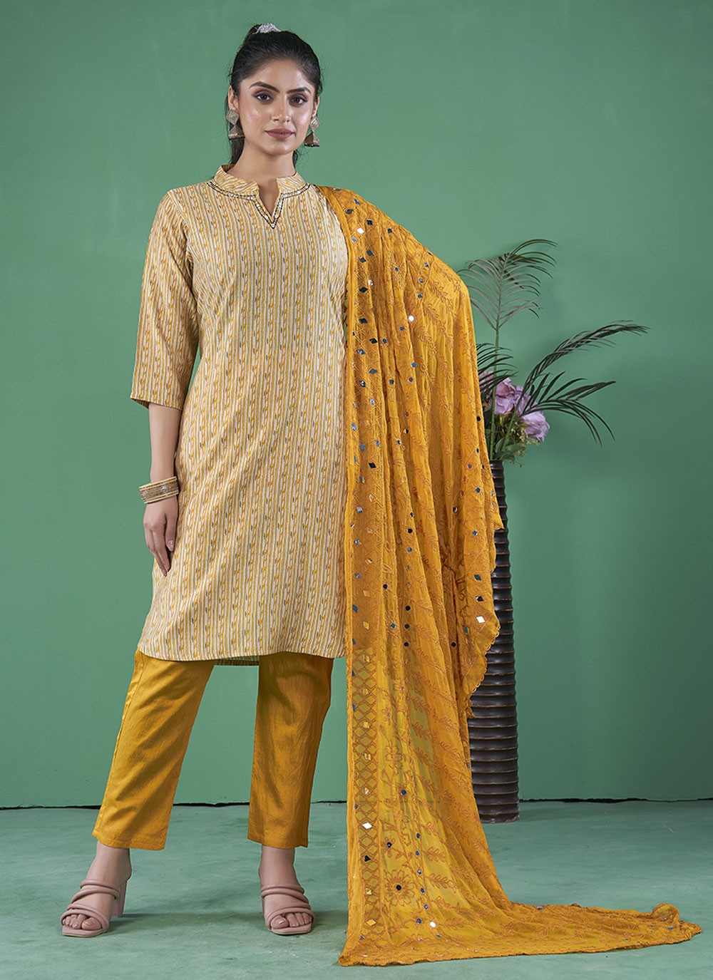 Art Silk Salwar Suit - T3107