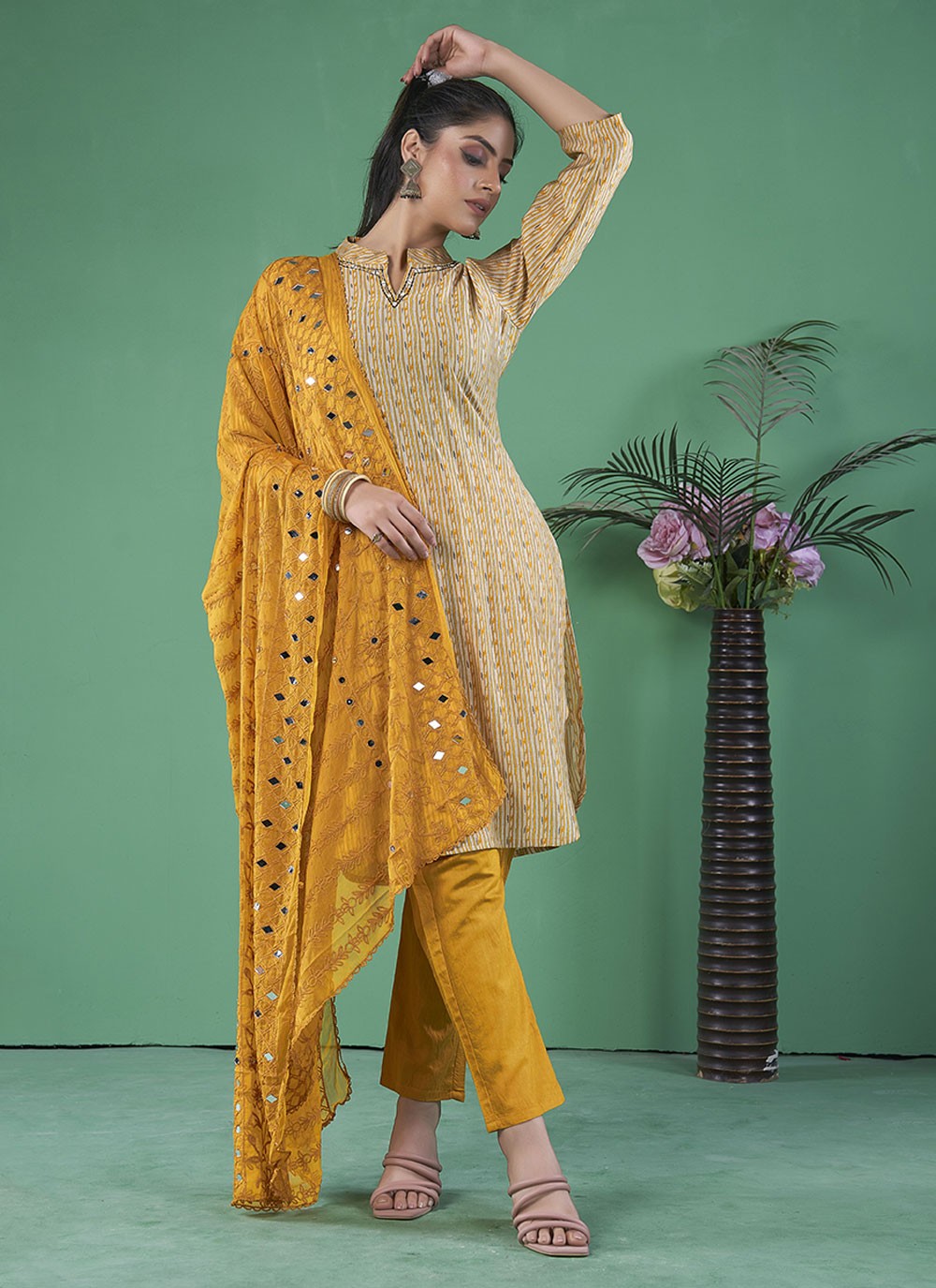Art Silk Salwar Suit - T3107