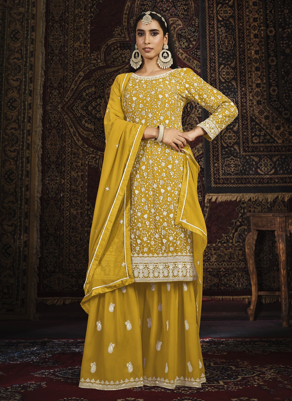 Faux Georgette Salwar Suit - T1315