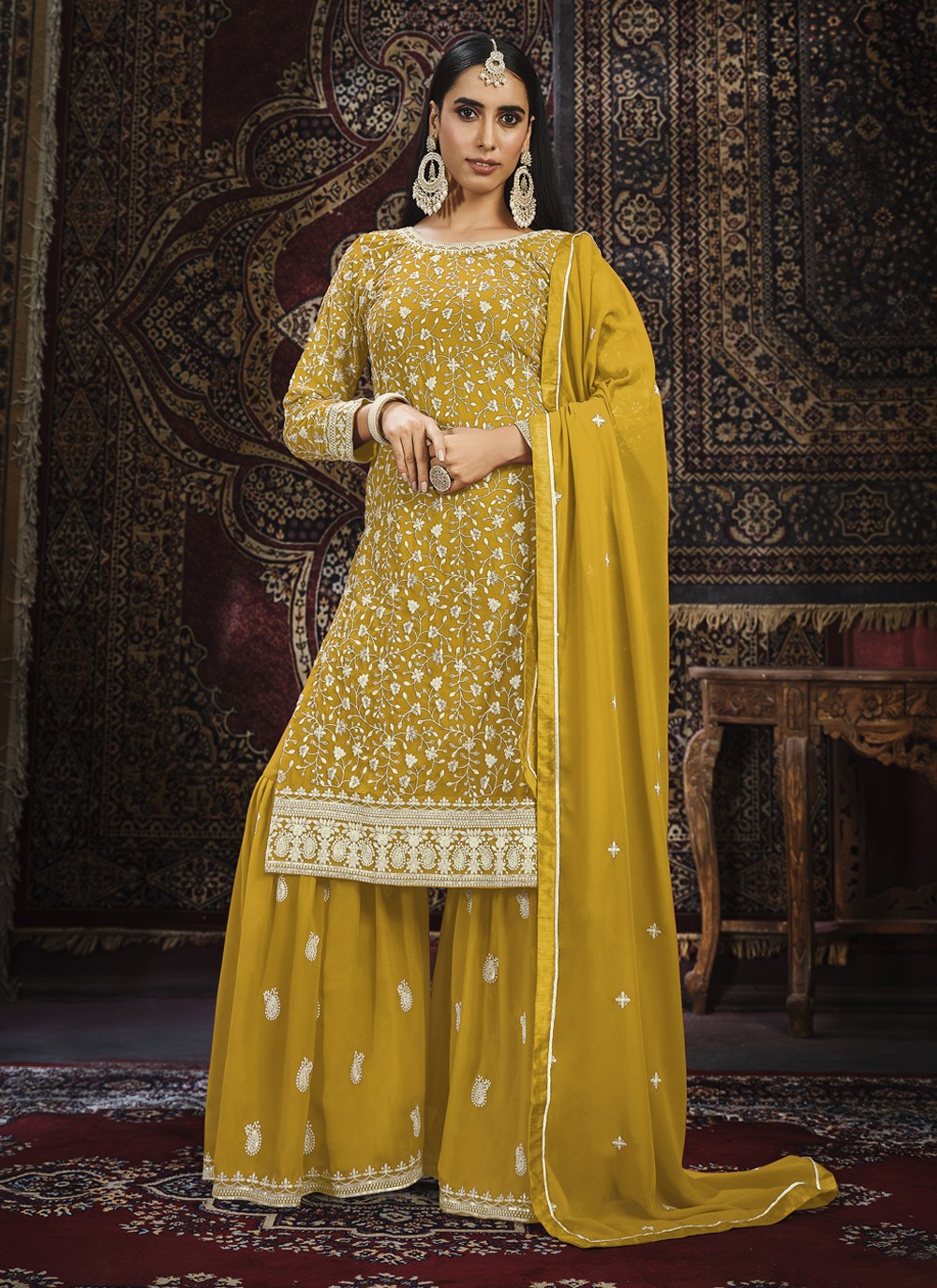 Faux Georgette Salwar Suit - T1315