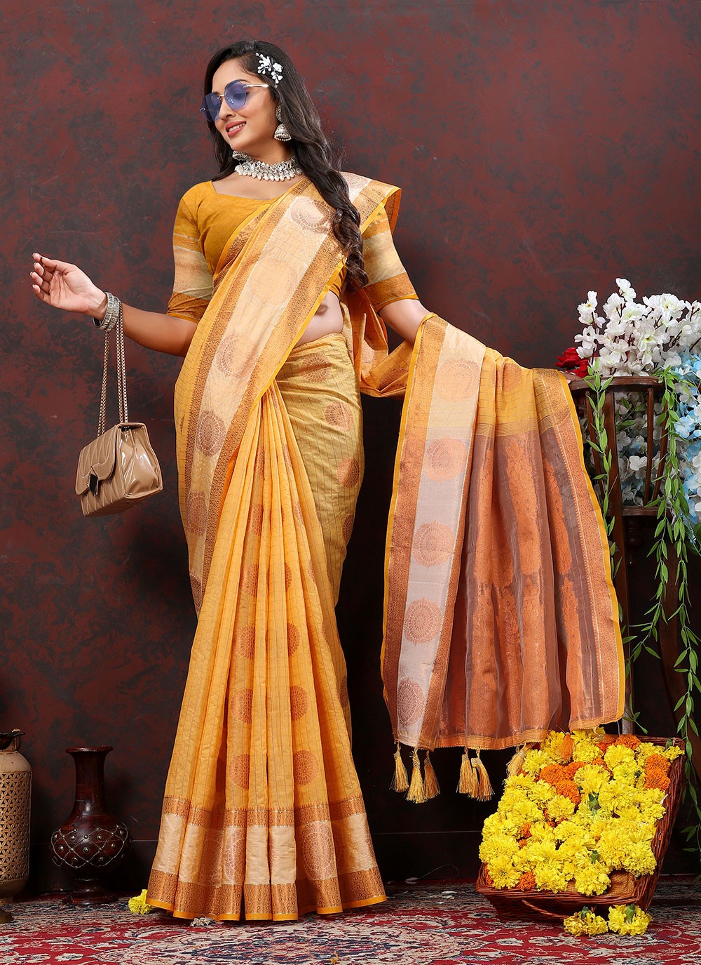 Trendy Weaving Zari Soft Cotton Saree - S4940
