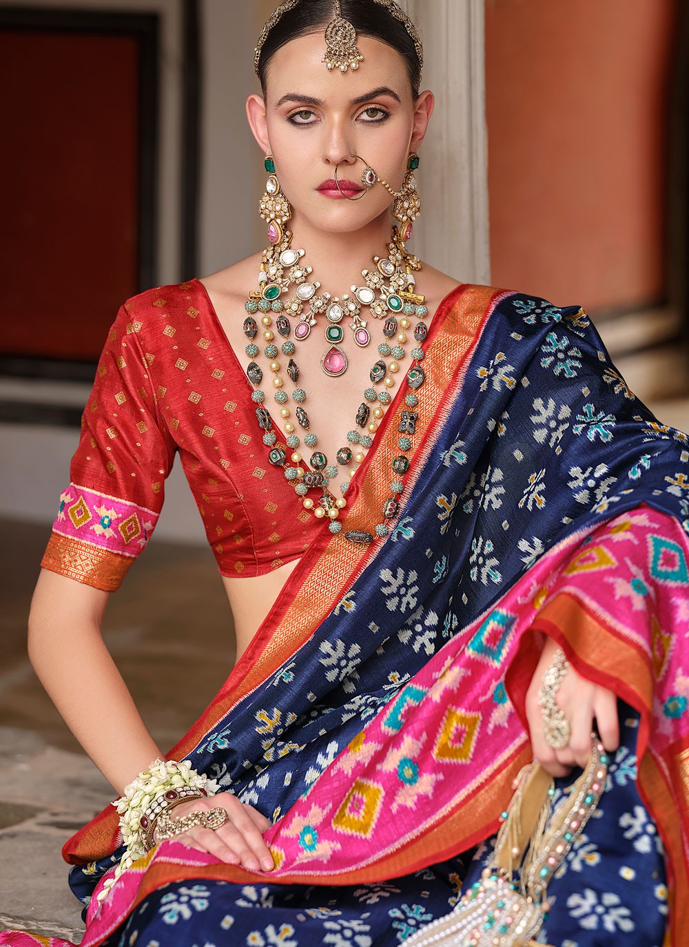 Classic Fancy Work Silk Saree - S8555