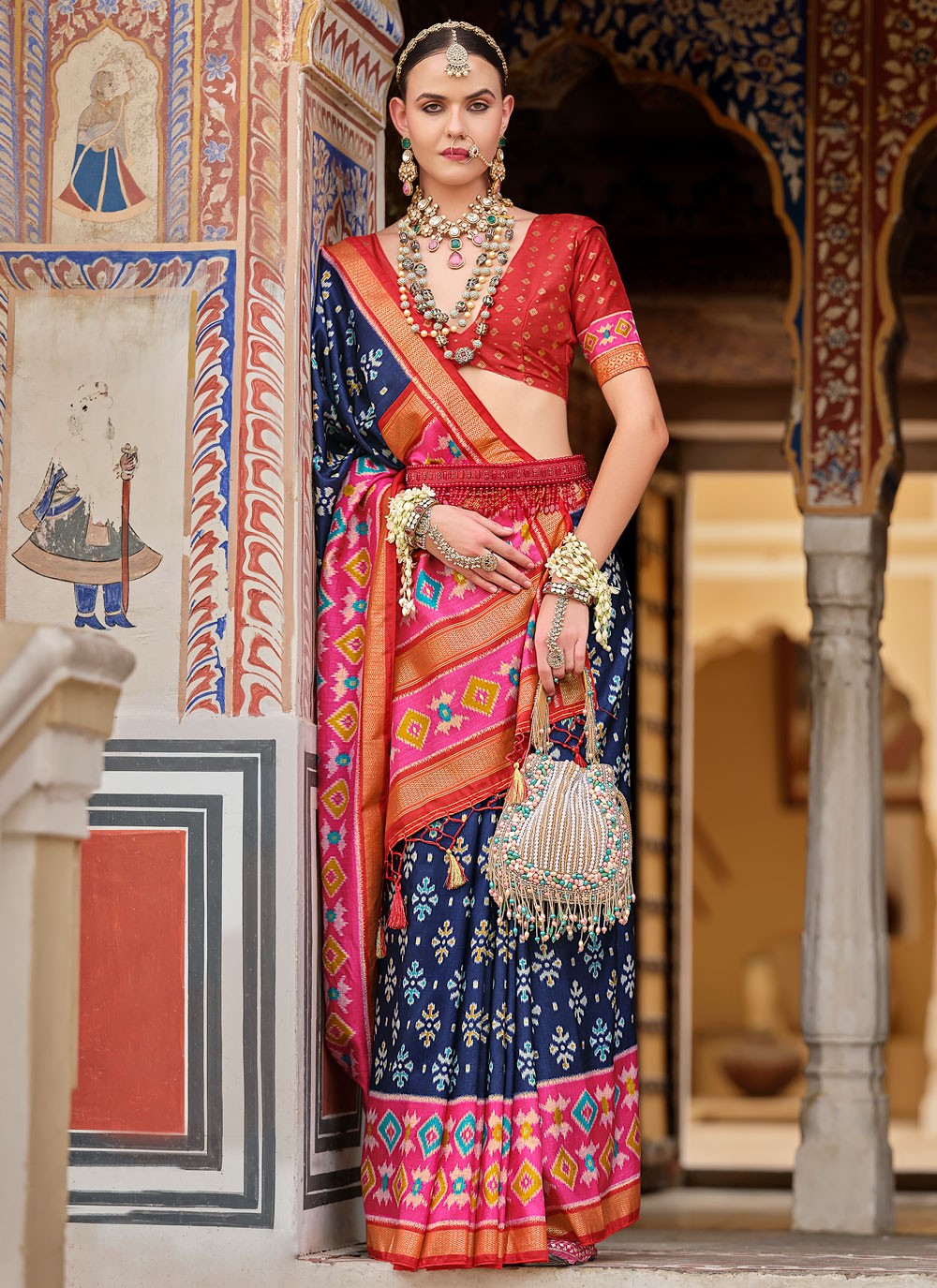 Classic Fancy Work Silk Saree - S8555
