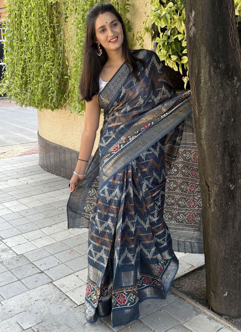 Printed Cotton Silk Saree - S11962