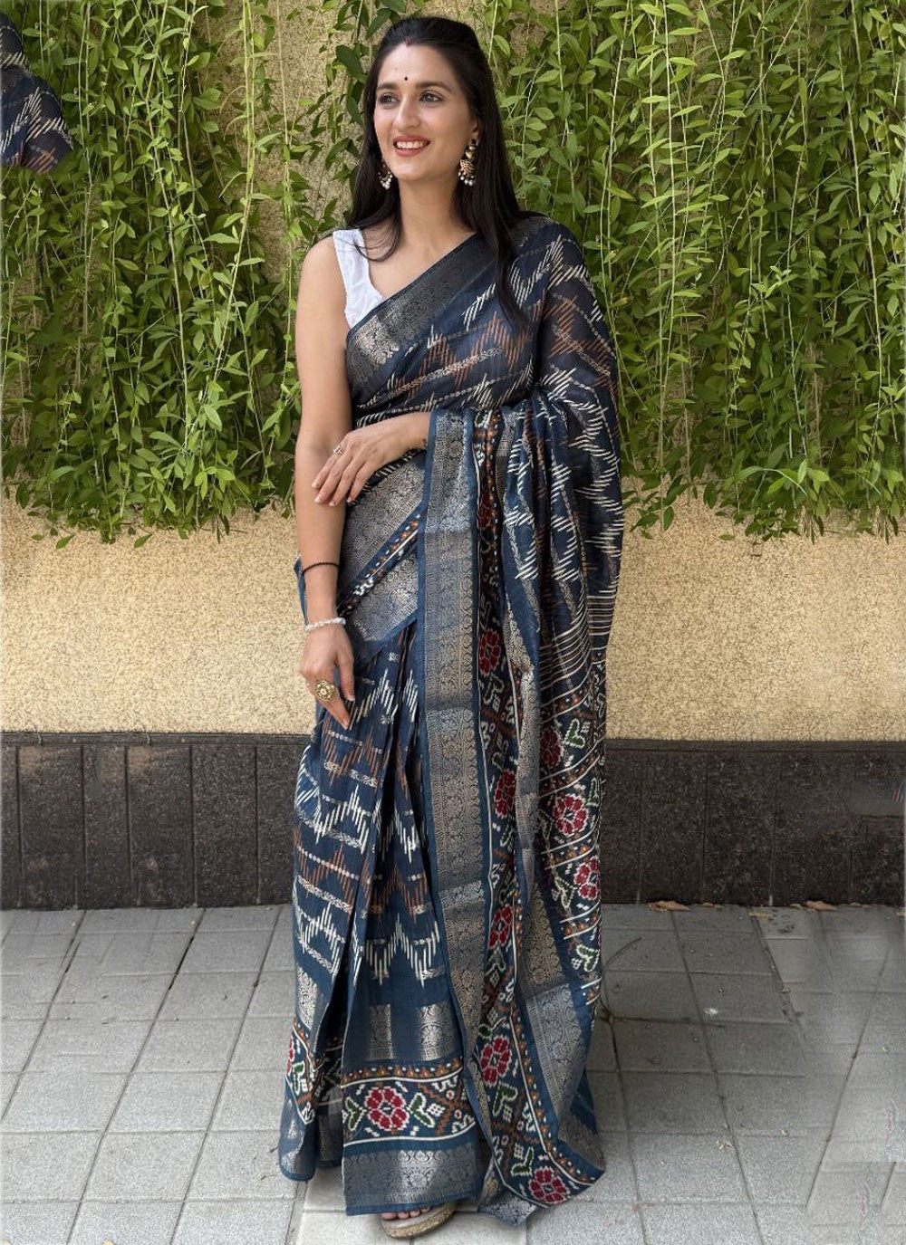 Printed Cotton Silk Saree - S11962