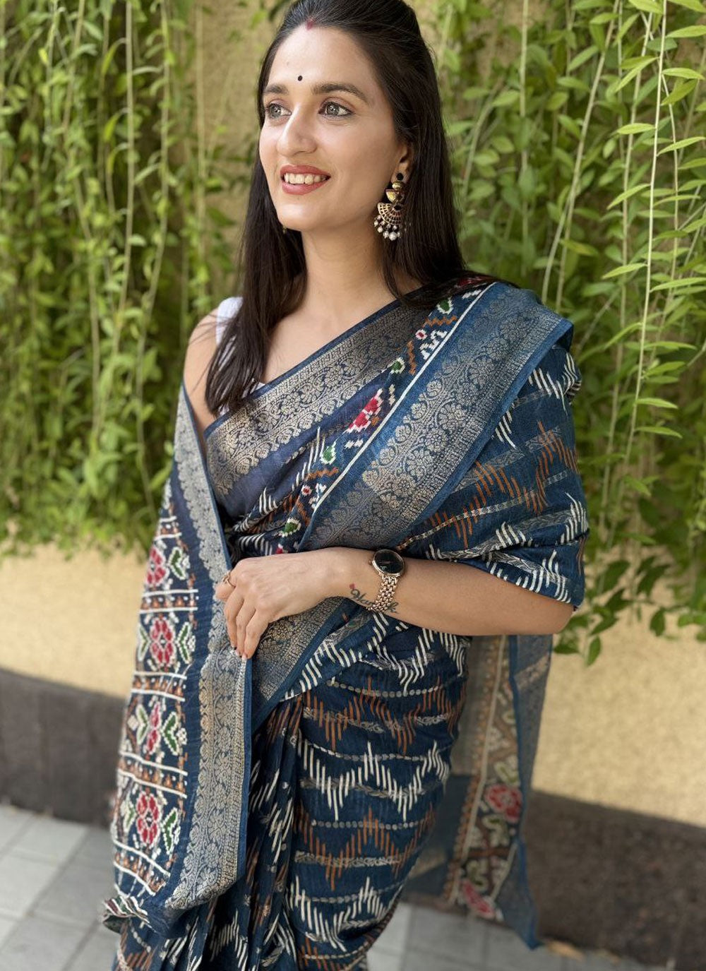 Printed Cotton Silk Saree - S11962