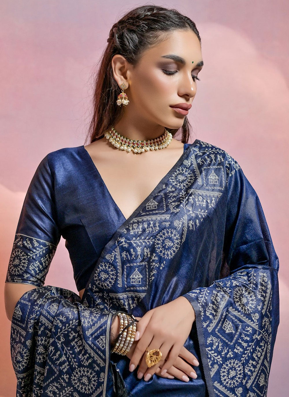 Classic Woven Handloom Silk Saree - S5715