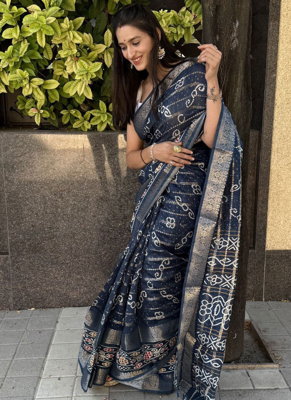 Printed Cotton Silk Saree - S11962