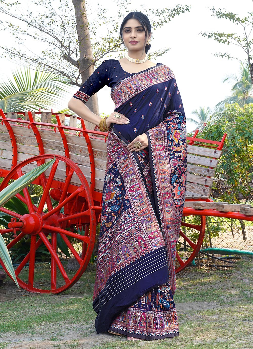 Traditional Weaving Zari Pure Silk Saree - S8496